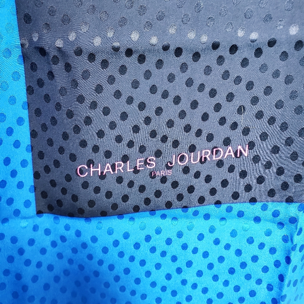 Charles Jourdan raw edge scarf - Picture 4 of 6